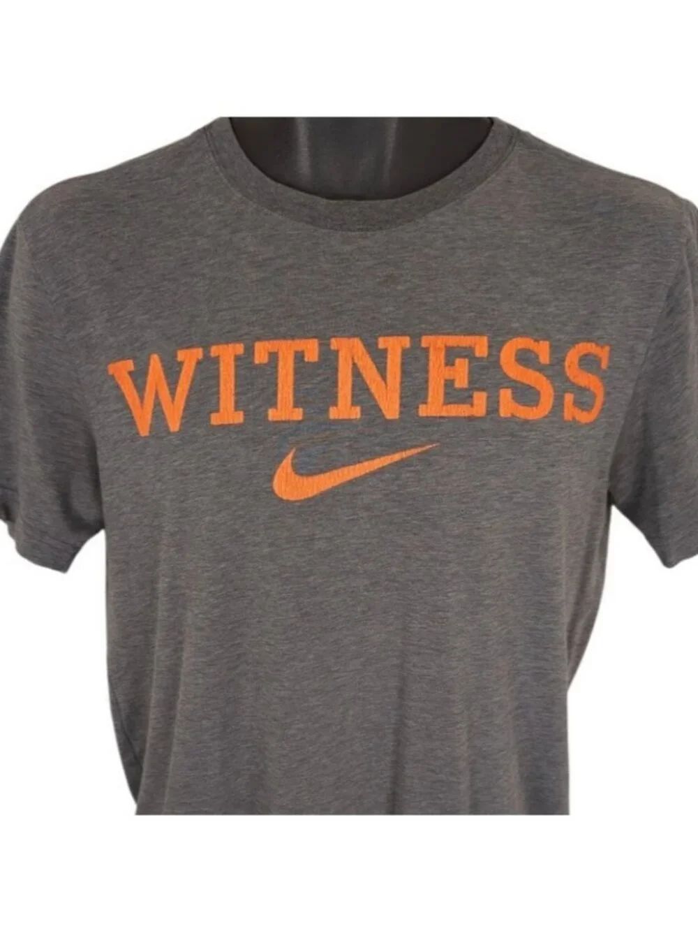LeBron James Witness T Shirt Mens Size Small Gray Nike Dri Fit LA Lakers